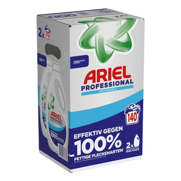 ARIEL 2er-Pack Flüssigwaschmittel »Professional Universal+« 140 WL (2x 70 WL) 