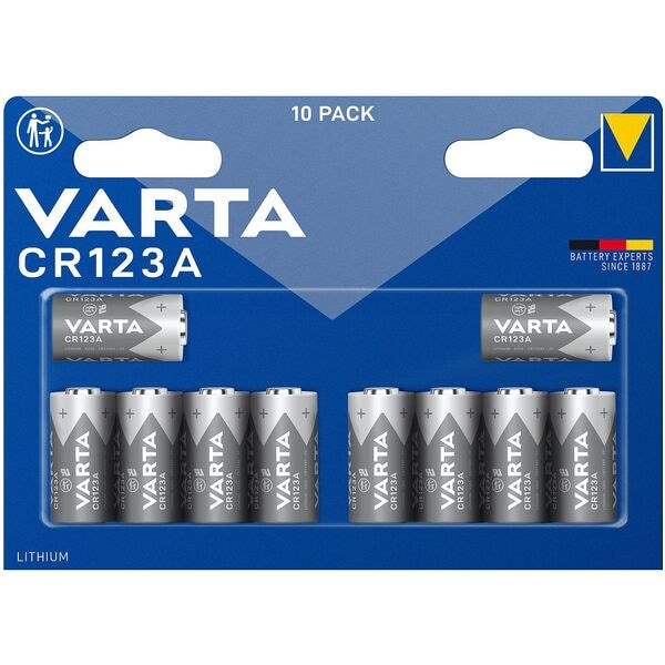 Varta 10x Batterien »CR123A« 1600 mAh