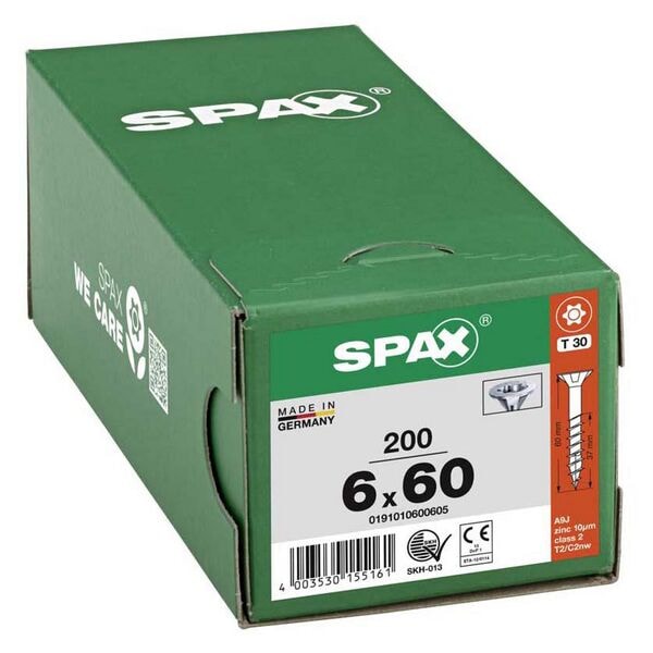 SPAX Universalschrauben T30 Senkkopf WIROX 6 x 60 mm 200 St.