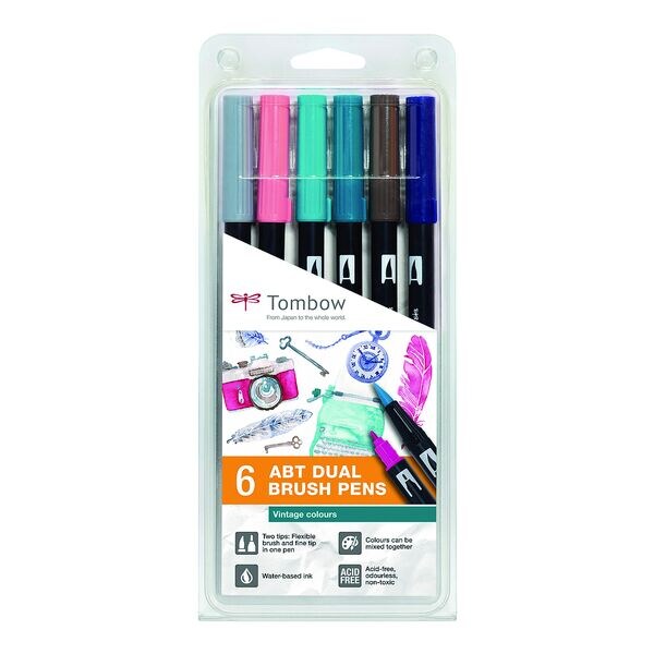 Tombow Faserschreiber ABT Dual Set (6 Stck)