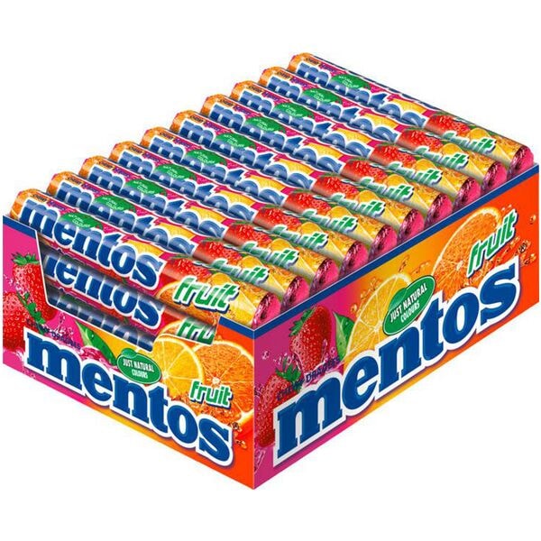 Mentos 40er-Pack Kaubonbons »fruit« 38 g Mentos 40er-Pack Kaubonbons »fruit« 38 g