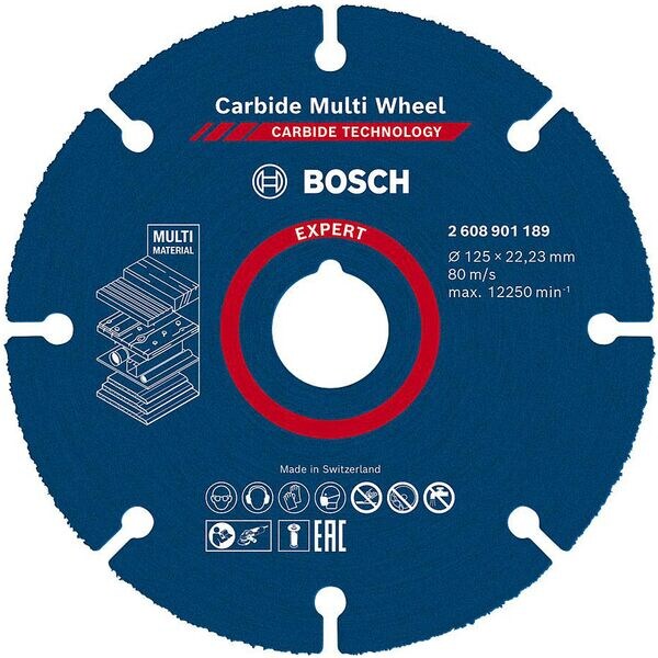 BOSCH Trennscheibe »EXPERT Carbide Multi Wheel« 12.5 cm BOSCH Trennscheibe »EXPERT Carbide Multi Wheel« 12.5 cm