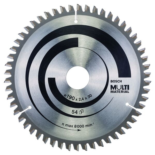 BOSCH Kreissgeblatt Multi Material 190,0 mm 54 Zhne