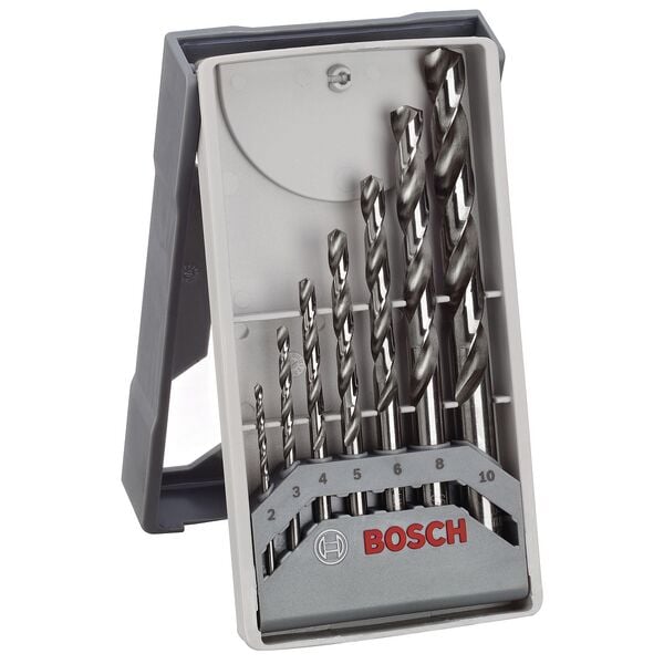 BOSCH Metallbohrer-Set HSS-G Mini X-Line Pro 7-teilig