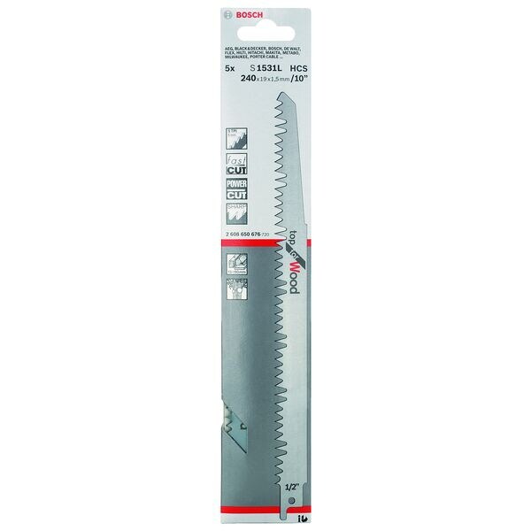 BOSCH Sbelsgebltter S 1531 L 5 Stck