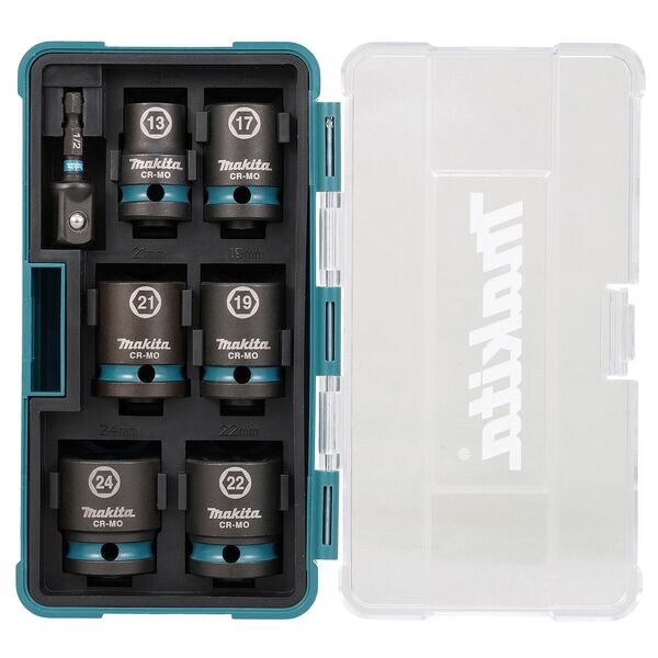 makita 7-tlg. Steckschl�ssel-Satz �IMPACT BLACK�