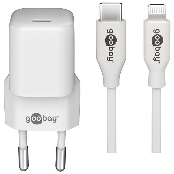 goobay Ladekabel USB-C PD mit Lightning Adapter goobay Ladekabel USB-C PD mit Lightning Adapter