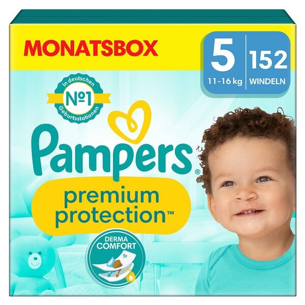 Pampers Windeln Monatsbox premium protection™ Gr.5 (11-16 kg) 152 Stck