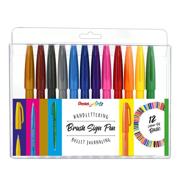 Pentel Kalligraphie-Stift SES15-12, 7  - 17mm