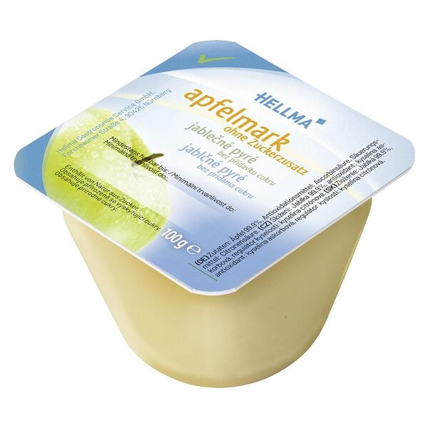 Hellma 48er-Pack Fruchtmus Apfelmark ohne Zuckerzusatz 100 g