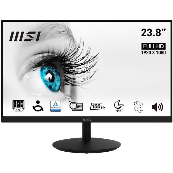 MSI PRO MP242ADE IPS Monitor, 60 cm (23,6''), 16:9, Full HD, DisplayPort, HDMI, HDCP, Audio Out