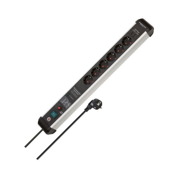 Brennenstuhl Premium-Protect-Line mit Schalter schwarz/weiß