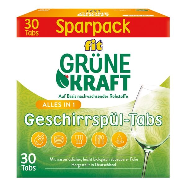 fit Grüne Kraft 30er-Pack Geschirrspültabs »Alles-in-1« fit Grüne Kraft 30er-Pack Geschirrspültabs »Alles-in-1«