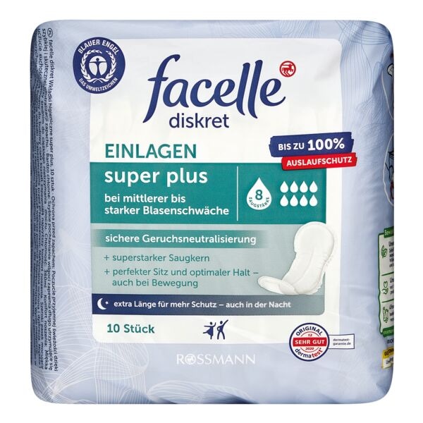 facelle 10er-Pack Einlagen super plus