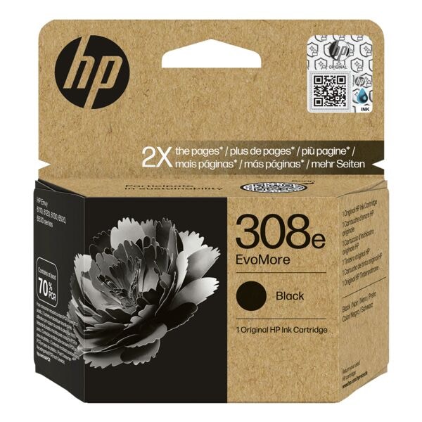 HP Tintenpatrone HP 308e, schwarz - 7FP22UE HP Tintenpatrone HP 308e, schwarz - 7FP22UE