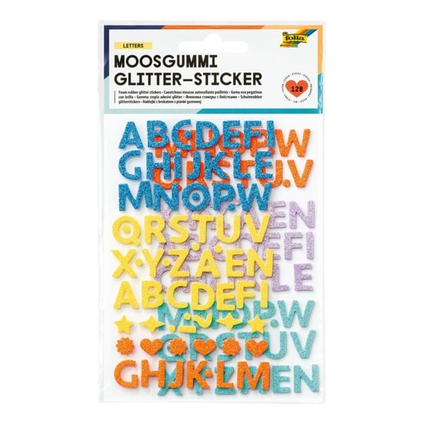 folia Moosgummi Glitter-Sticker »Letters« folia Moosgummi Glitter-Sticker »Letters«