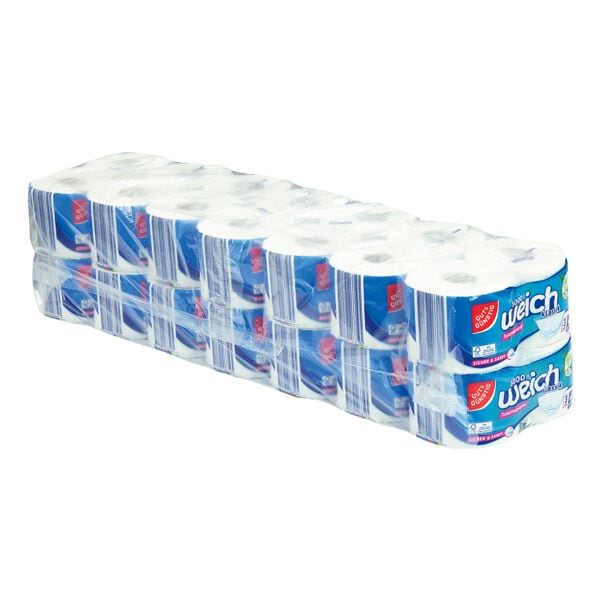 Gut & Gnstig Toilettenpapier sooo weich klassik 3-lagig, wei - 28 Rollen (14 Pack  2 Rollen)