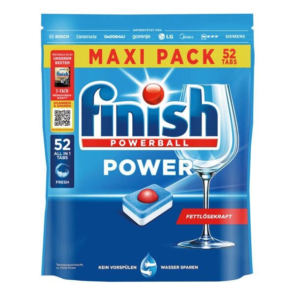 finish Splmaschinen-Tabs Power 52 Stck
