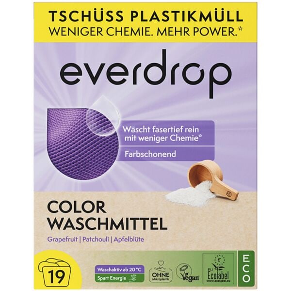 everdrop Colorwaschmittel 19 WL 760 g