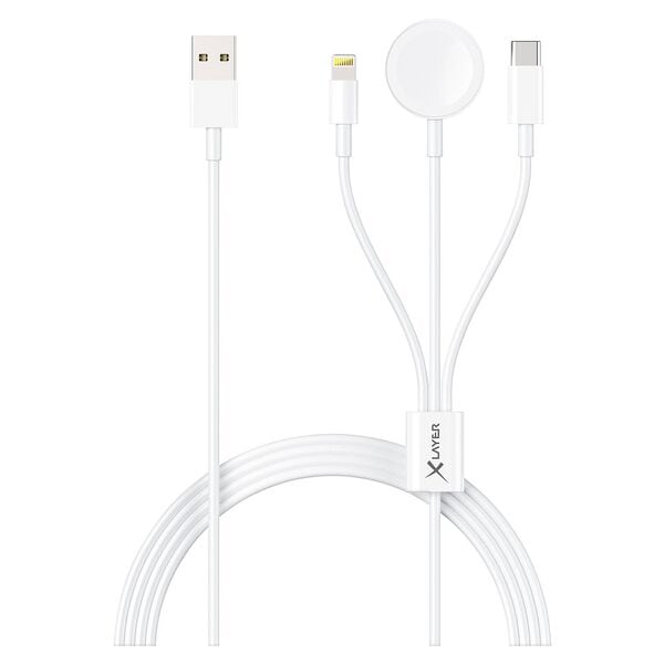 Xlayer 3 in 1 Ladekabel f�r Apple Ger�te