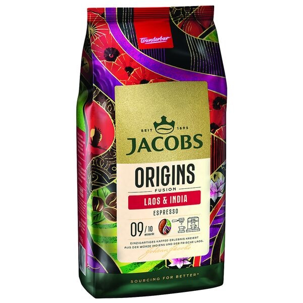 Jacobs Origins Laos & India Kaffeebohnen 1000 g