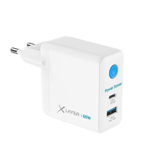 Xlayer USB-Ladeadapter »Power Saver« 65W weiß