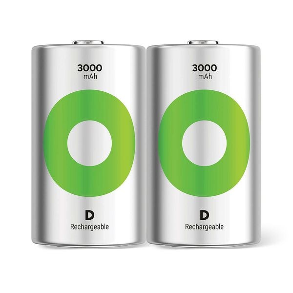GP Batteries 2x Akku �ReCyko� Mono D 3000 mAh