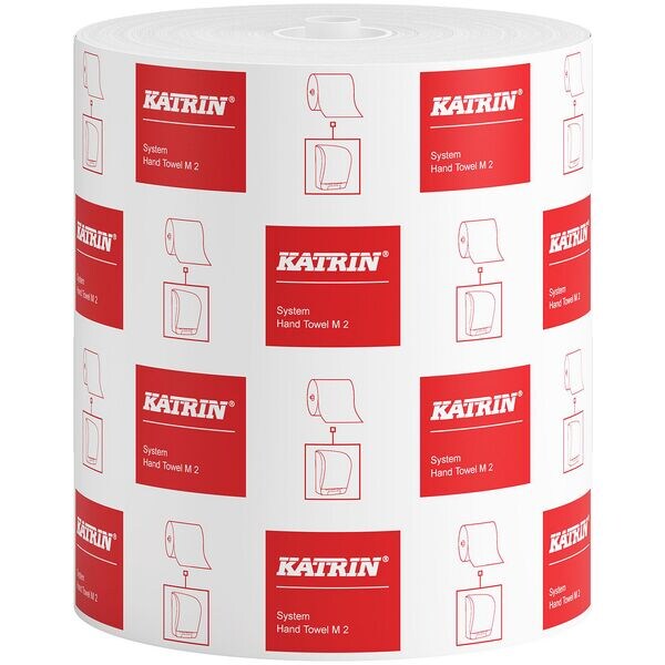 Handtuchrolle Katrin System M2 2-lagig, hochwei mit Endlospapier