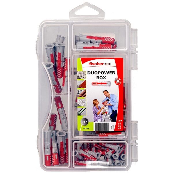 fischer Universaldbel-Sortiment DuoPower-Box mini 2K 85 Stck