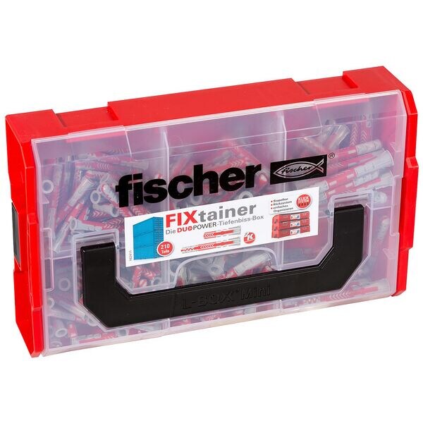 fischer Universaldübel-Sortiment »FixTainer - DuoPower kurz/lang 2K« 210 Stück fischer Universaldübel-Sortiment »FixTainer - DuoPower kurz/lang 2K« 210 Stück