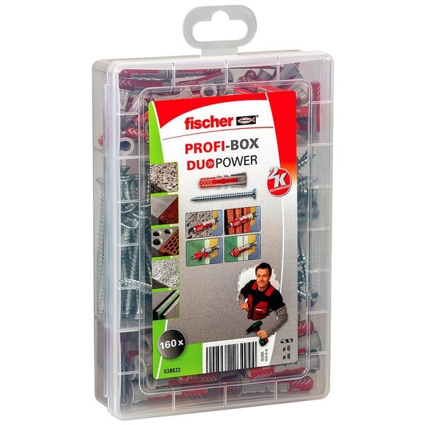 fischer Universaldübel-Sortiment »Profi-Box DuoPower + S 2K« 160 Stück fischer Universaldübel-Sortiment »Profi-Box DuoPower + S 2K« 160 Stück