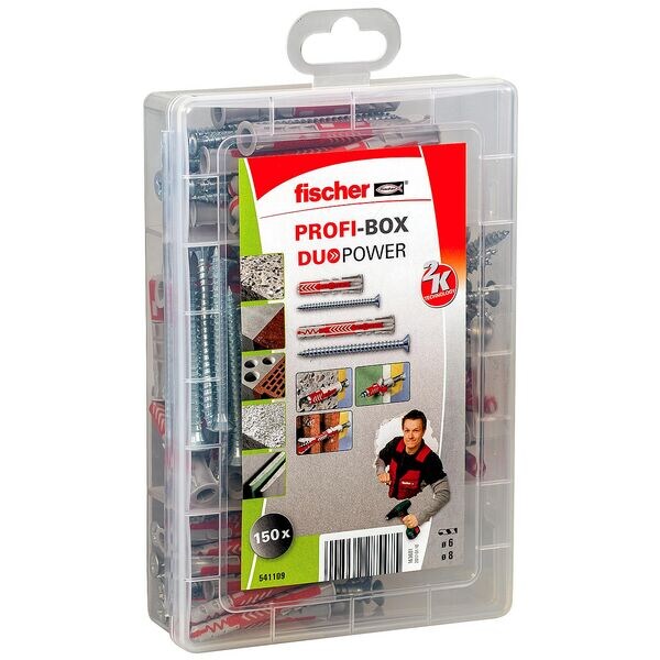 fischer Dübel- und Schrauben-Sortiment »Profi-Box - DuoPower 2K« 150 Stück fischer Dübel- und Schrauben-Sortiment »Profi-Box - DuoPower 2K« 150 Stück