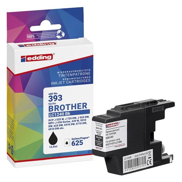 Edding Tintenpatrone ersetzt Brother »EDD-393« 18-393 schwarz