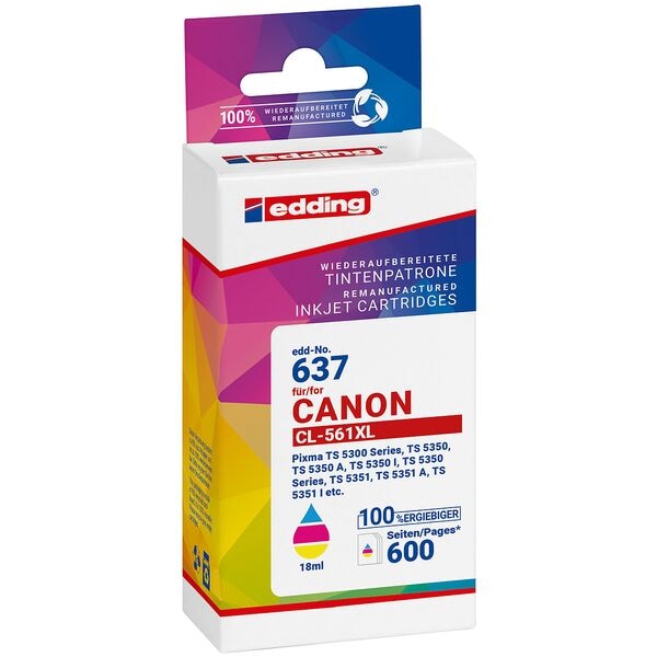 Edding Tintenpatrone ersetzt Canon »CL-561XL« color