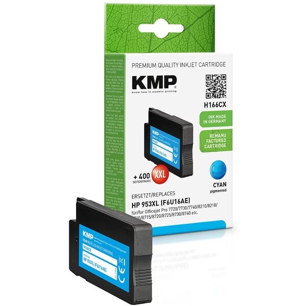 KMP Tintenpatrone ersetzt HP »F6U16AE« Nr. 953XL cyan