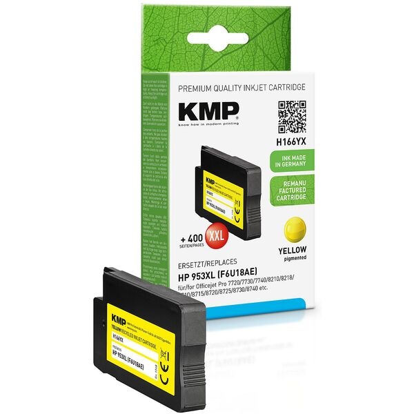 KMP Tintenpatrone ersetzt HP »F6U18AE« Nr. 953XL gelb