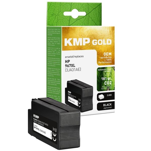 KMP Tintenpatrone ersetzt HP »3JA31AE« Nr. 967XL schwarz pigmentiert KMP Tintenpatrone ersetzt HP »3JA31AE« Nr. 967XL schwarz pigmentiert