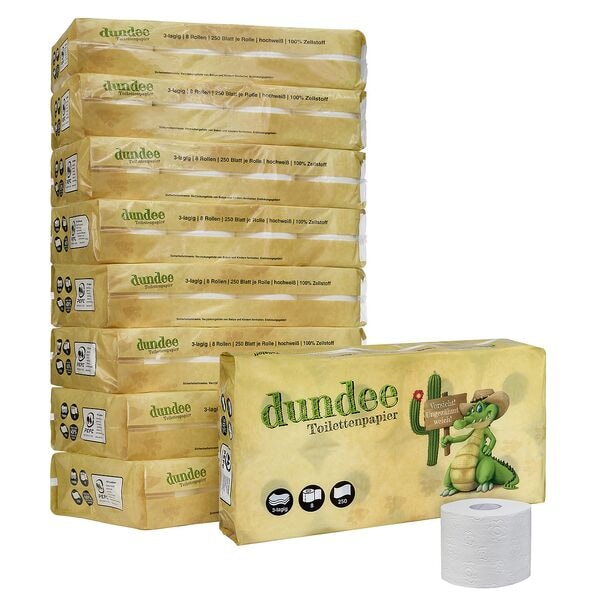 Toilettenpapier 3-lagig, hochwei - 1 Pack = 72 Rollen