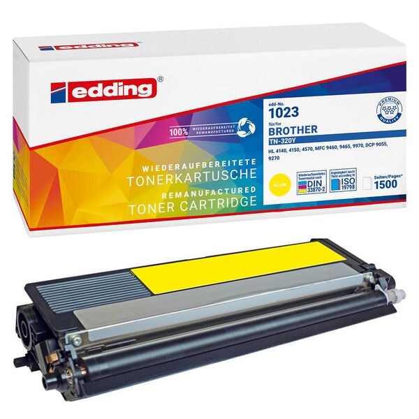 Edding Toner ersetzt Brother »TN-320Y« EDD-1023 gelb