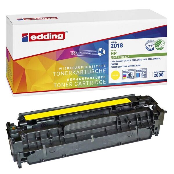 Edding Toner ersetzt HP »CC532A« Nr. 304A gelb