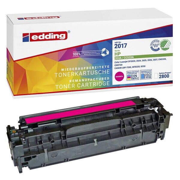 Edding Toner ersetzt HP »CC533A« Nr. 304A magenta