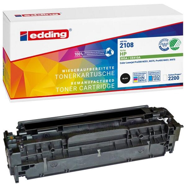 Edding Toner ersetzt HP »CE410A« Nr. 305A schwarz