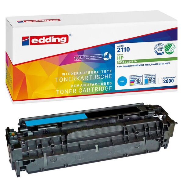 Edding Toner ersetzt HP »CE411A« Nr. 305A cyan