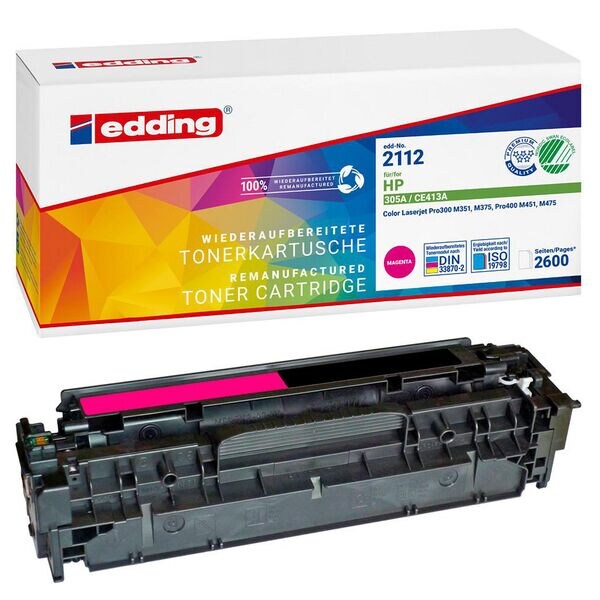 Edding Toner ersetzt HP CE413A Nr. 305A magenta
