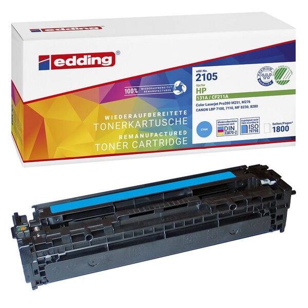 Edding Toner ersetzt HP »CF211A« Nr. 131A cyan