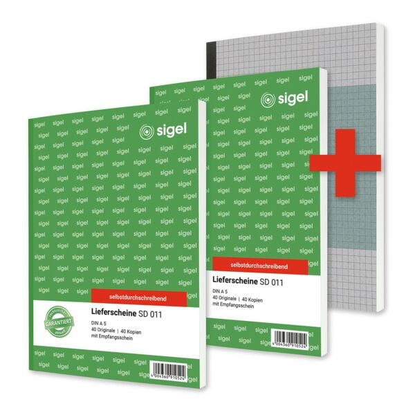 Sigel 2er-Set Formularbücher »Lieferschein mit Empfangsschein« SD011 inkl. Notizbuch Sigel 2er-Set Formularbücher »Lieferschein mit Empfangsschein« SD011 inkl. Notizbuch