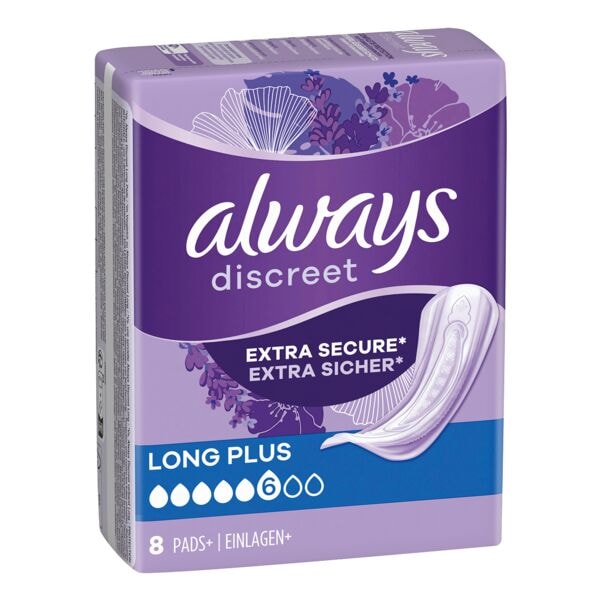 Always Inkontinenzeinlagen »Discreet Long Plus« - 64 Stück