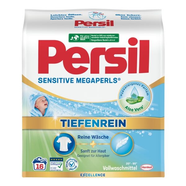 Persil Vollwaschmittel Sensitive Megaperls Tiefenrein 16 WL