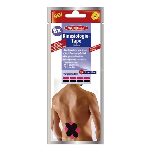 WUNDmed 8er-Pack Kinesiologie Tape »Rücken«