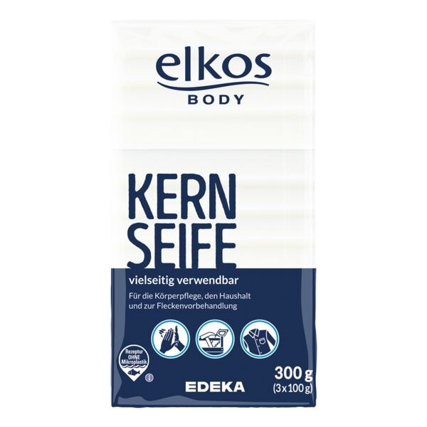 elkos 3er-Pack Feste Seife Kernseife